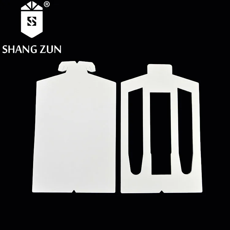 
Wholesale 700g shirt packaging collar cardboard folding inserts for garment accessories customized shirt packing board 