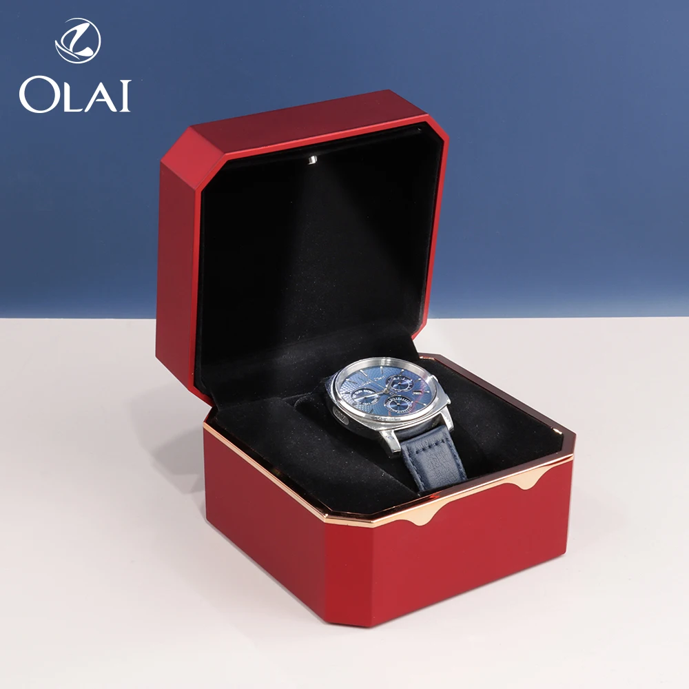 Olai Luxury LED Light Touch Lacquer Painting Watch Gift Packaging Box