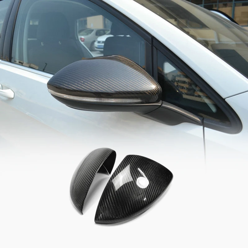 carbon fiber car parts For VW Golf 7 GTI/TSI rear view Mirror Cover trim (Stick On Type)