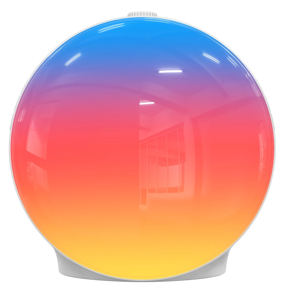 2023 Smart Home Gadgets App Control RGB Light Wireless Charger With Alarm Clock BT Speaker Bedside Wake Up Light