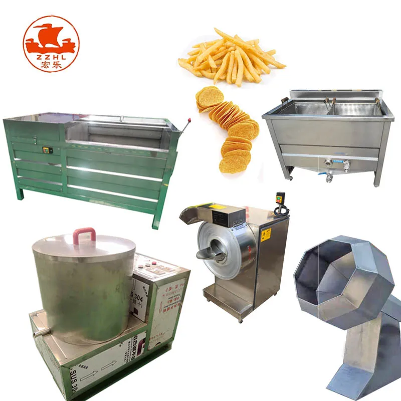 20-30kg/h Semi-automatic Frying potato chips production line