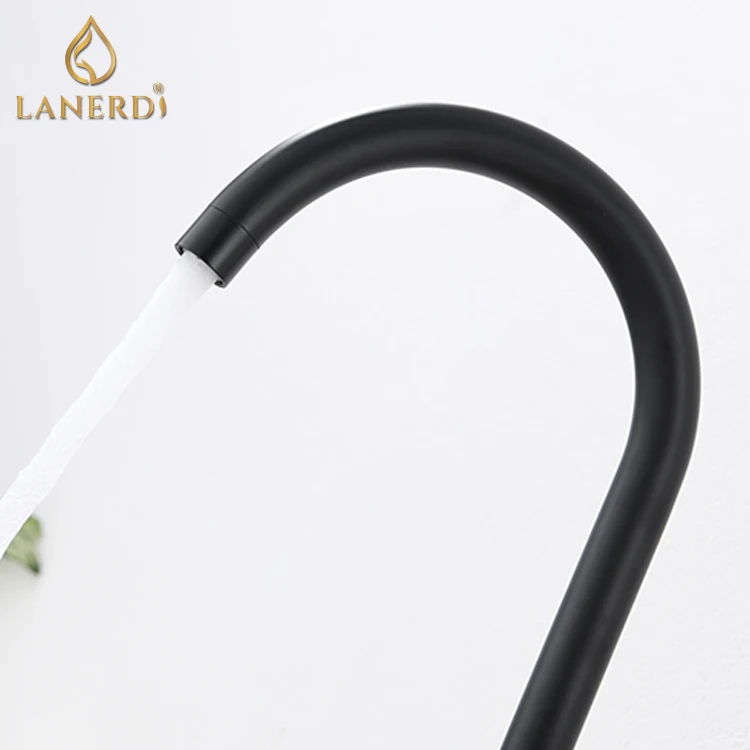 modern german style 7 number matt black kitchen water sink faucet mixer tap taps