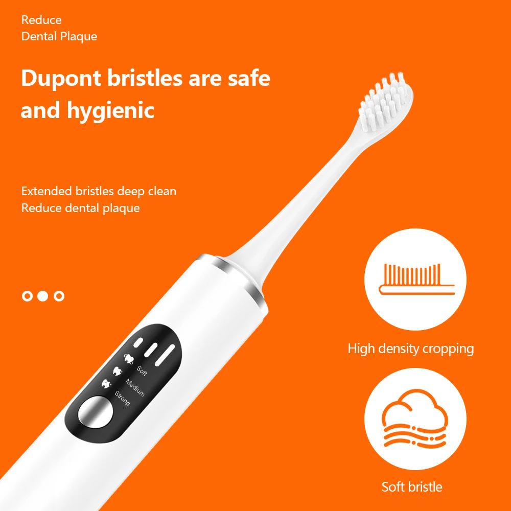 2024 new design premium Sonic Tooth Brush Rechargeable Ultrasonic Electric Toothbrushes for teeth whitening