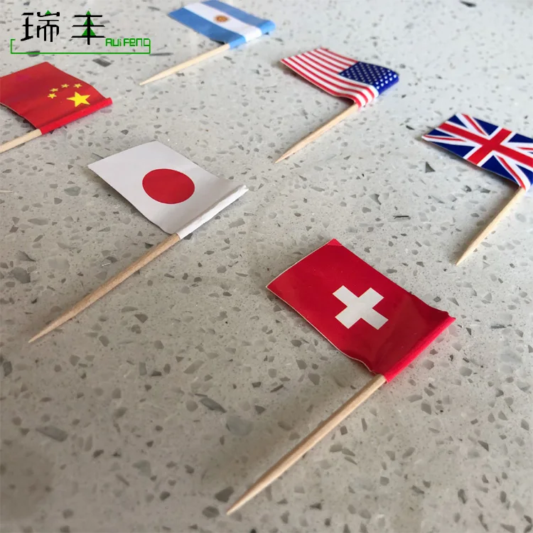 China hot sale Customized size birch wood fruit pick skewer stick