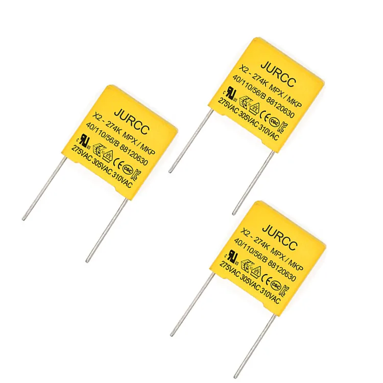 Jurcc 275v 274k 0,27 мкФ 274 X2 широко используется в подавлении помех Mkp источник питания с Ce Rohs Ic транзисторным конденсатором 0,27