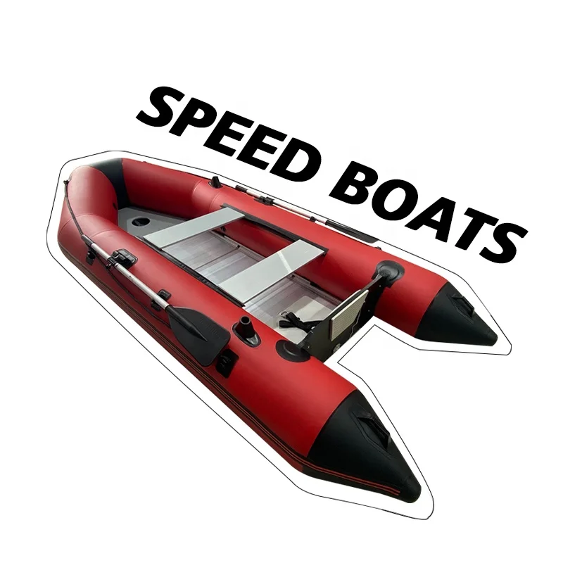 Solarmarine 4 Person 10ft PVC Inflatable Fishing Boat Aluminum Floor Speed Kayak