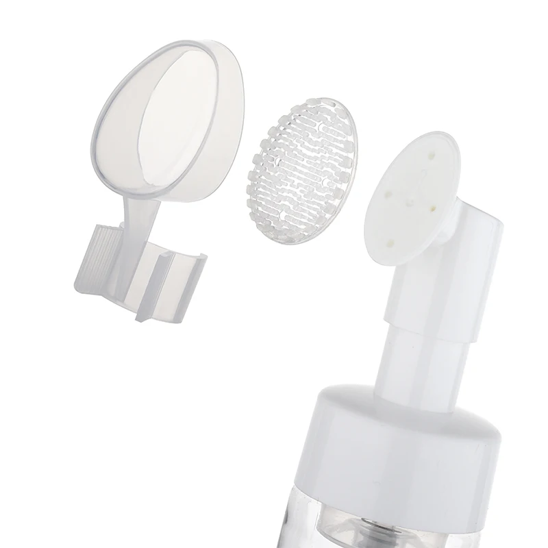 100ml 150ml 200ml 250ml plastic pet empty foam soap wash pump bottle with silicone brush