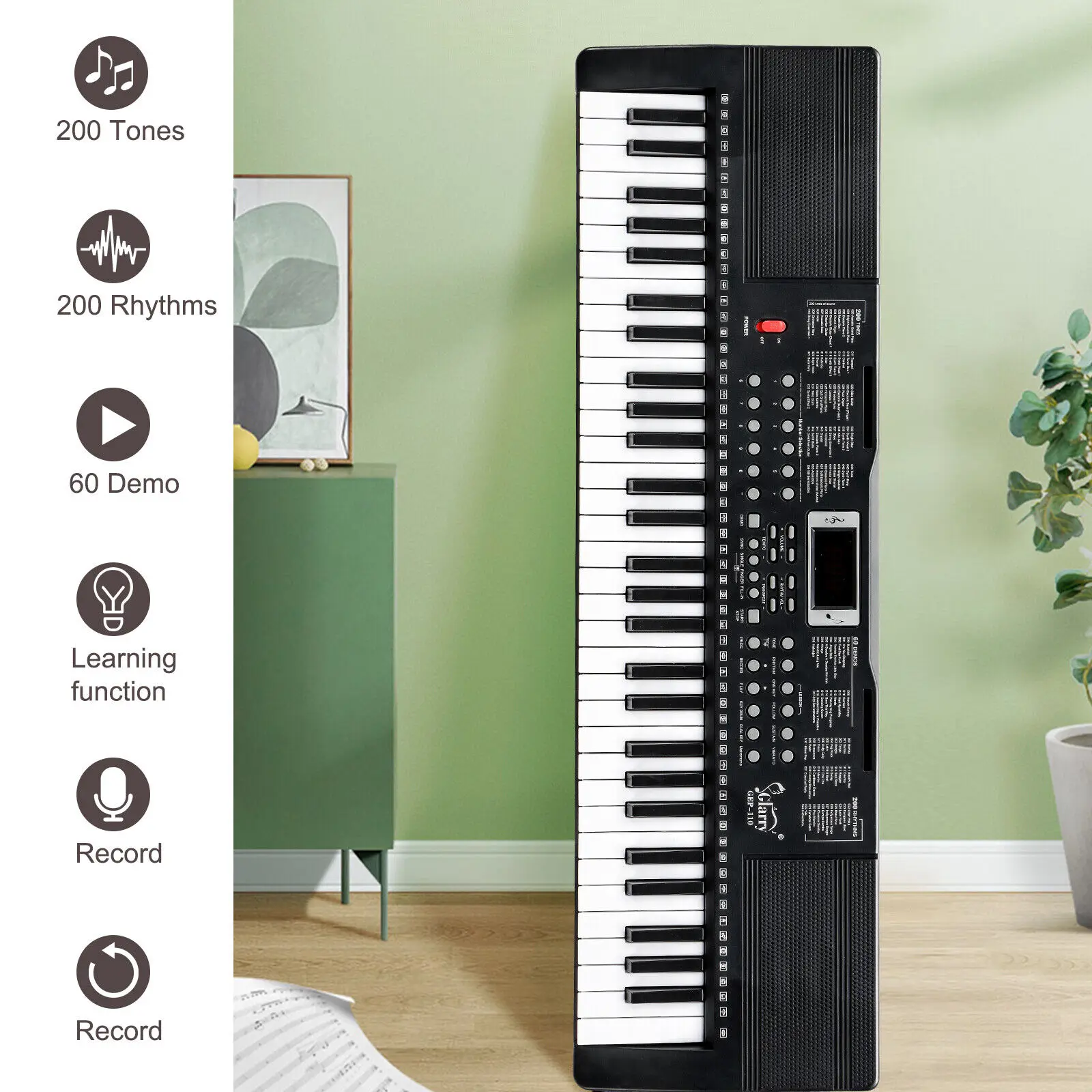 Children Music Digital Organ 61 Keys Electronic Organ High Quality Chinese Musical Instruments Piano for School Use