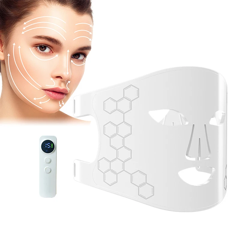 New Design 2023 Soft Silicone Facial Skin Care Led Red Infrared Light Face Mask