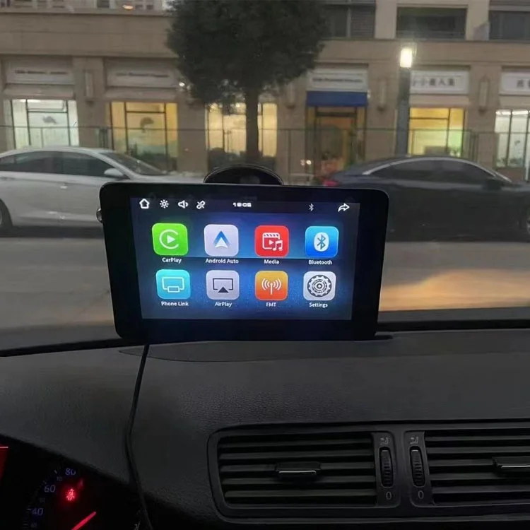 Беспроводная Универсальная автомобильная магнитола Carplay 7 дюймов портативный мультимедийный плеер стерео экран для BMW VW TOYOTA Audi