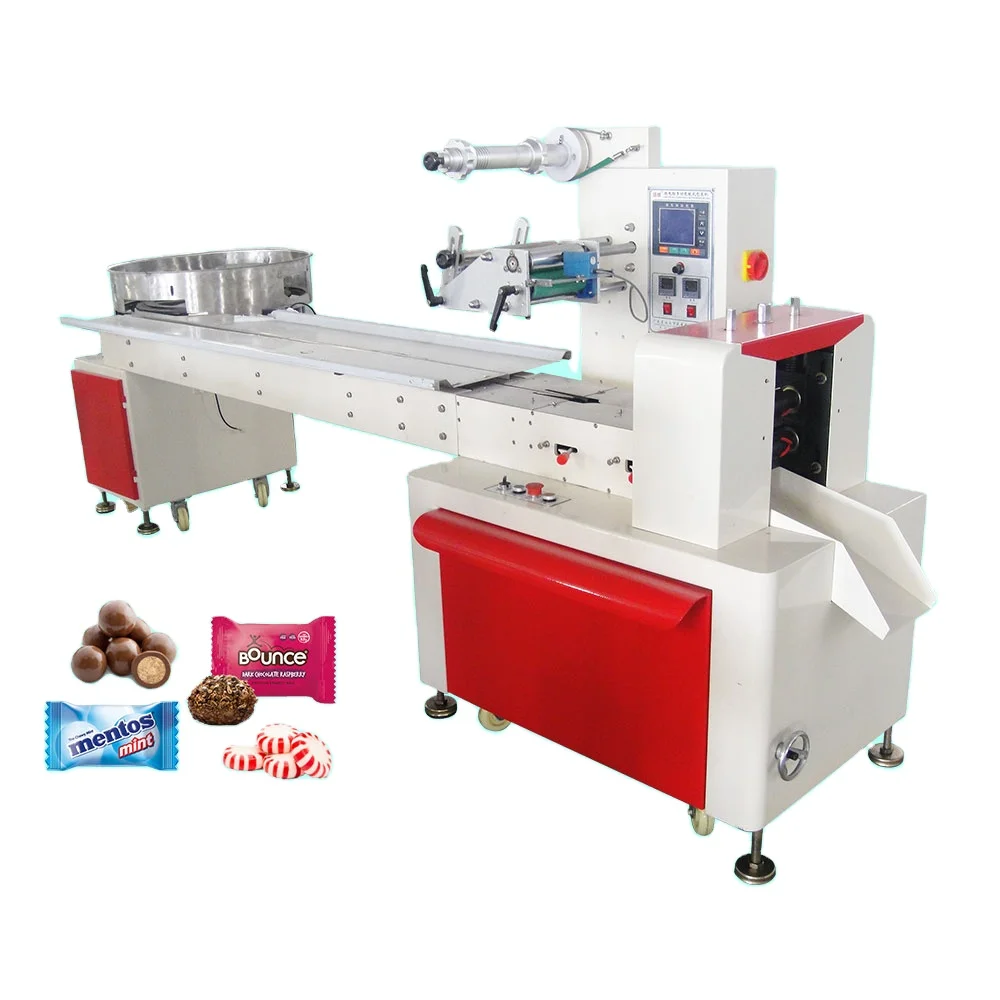 Automatic Candy/Sweets/Chocolate Ball Feeding Small Pouch Pillow Packaging Machine