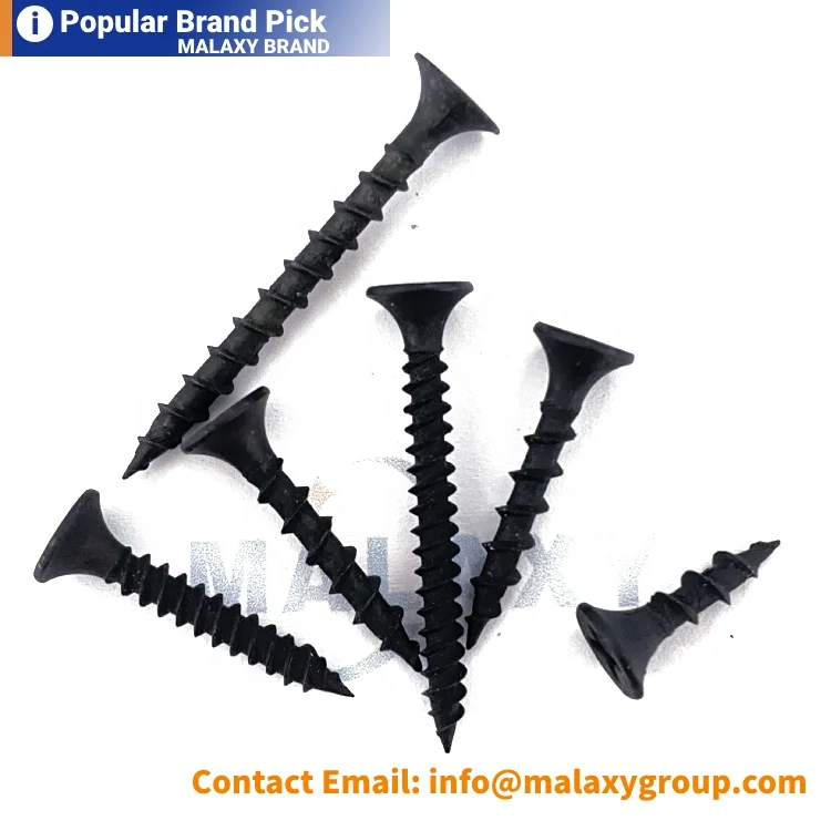 MALAXY Phosphating Drywall Screws C1022 Black Phosphating Drywall Screws Drywall Nails Keel Screws