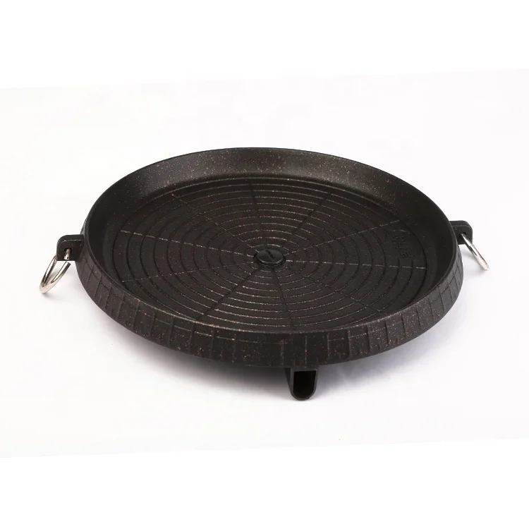 Корейский алюминиевый антипригарный дизайн с утечкой масла, сковорода для гриля