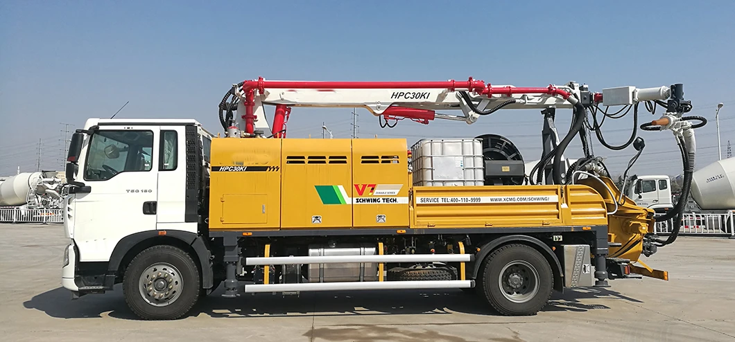 Concrete Spraying Chinese Machine HPC30KI Working Capacity 10.5cbm/min Spraying Shotcrete Machine