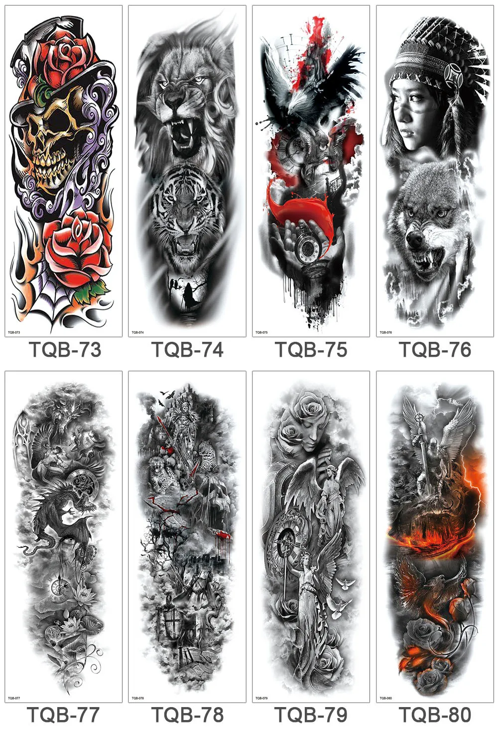 Hot Sale Cheap Price Eco-friendly Full Arm Larger Temporary Tattoo Sticker For Men and Women