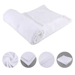 personalized 30 x 40 White DIY Sublimation Blanks soft 100% Polyester Fleece Baby Blanket For Heat Press Printing