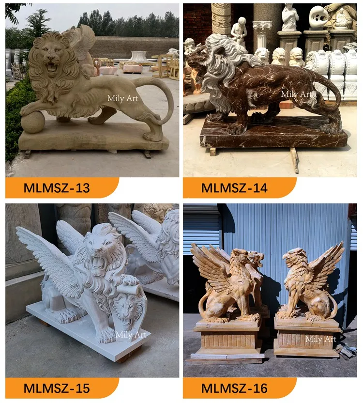 Marble Lion Statue