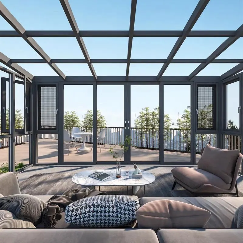 GEDELI Promotion Patio Sail Shades Sun Room Factory Seller Modern Two Story Sun Room Save Cost Aluminum Sun Room