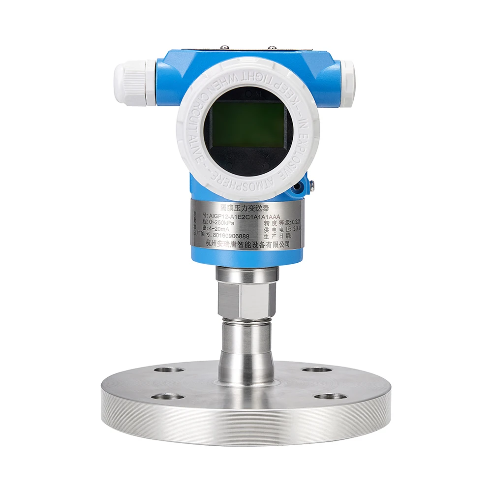 IP67 Explosion Proof 0-700 Bars 4 20ma Measuring Air Oil Water Level Compact Flange Monitor Absolute Pressure Sensor Transmitter