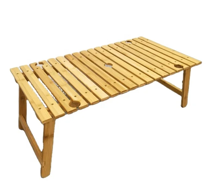 Hot Sale Outdoor Popular Bamboo Folding Picnic Camping Table