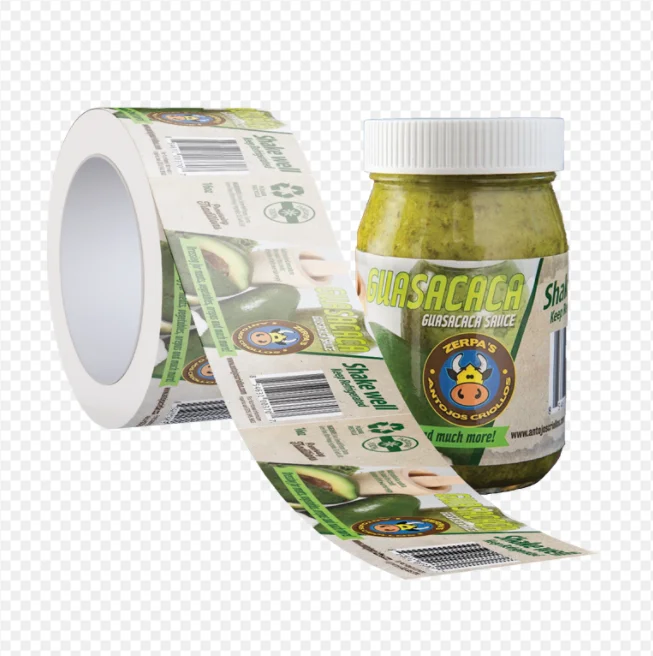 75um Self Adhesive Label Material Thermal Transfer Polyester Label Material With Yellow Silicon Liner