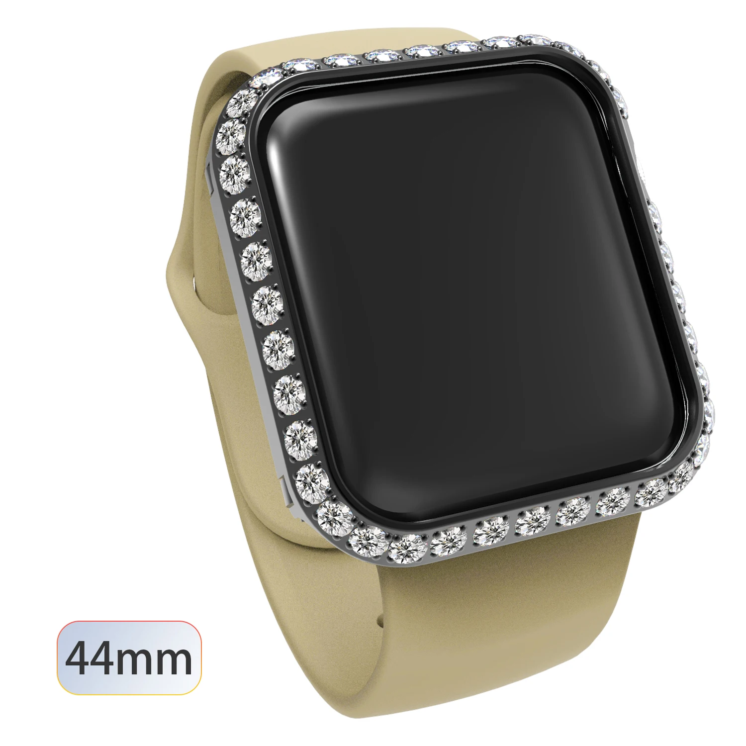  New Arrival Luxury Diamond Bling Smart Watch Case 44mm Protective Face Cover for Apple