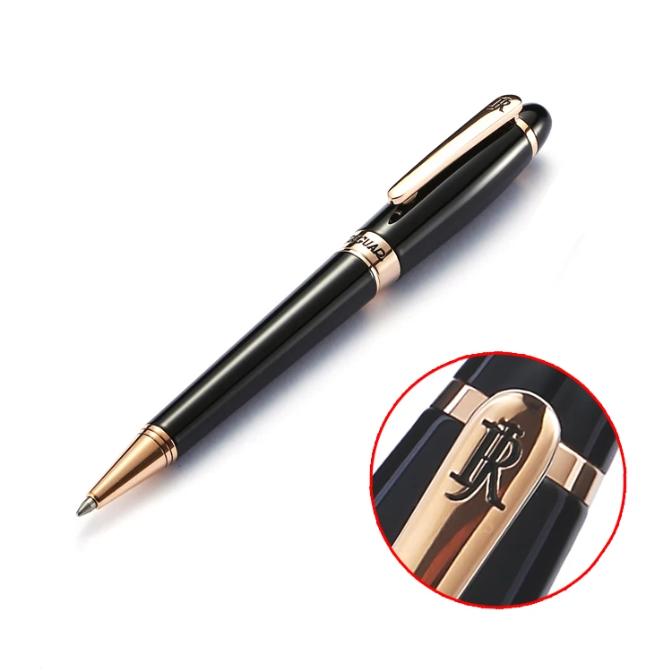 JR4002   High Quality Premium Fine Business Luxury Ball pen Custom Logo Classical Metal Ballpoint Pen For Business