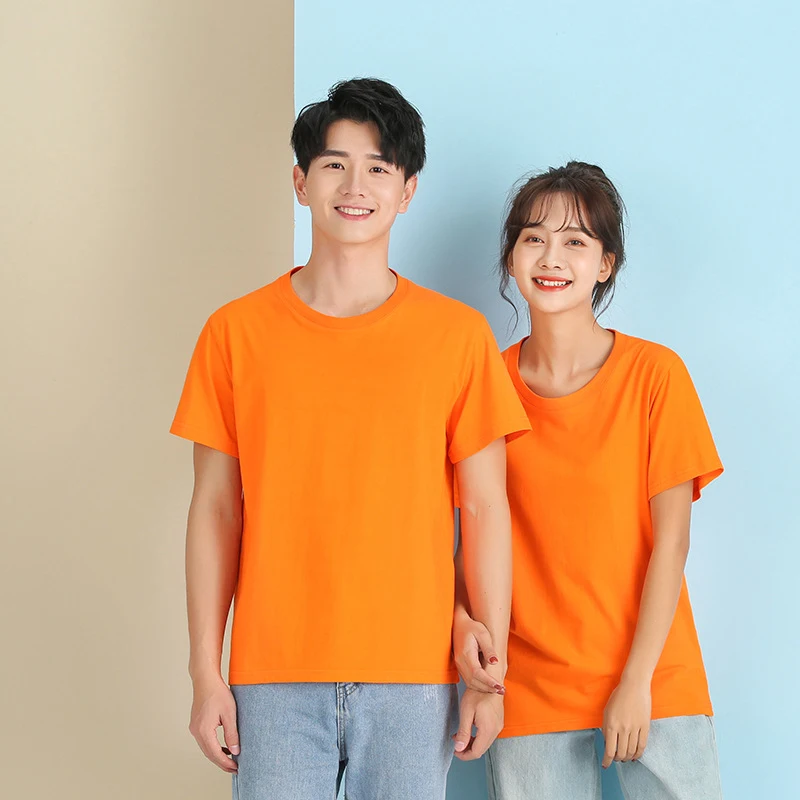 China heavy custom couples t shirt new design men and women adult t shirts for advertisement promotional