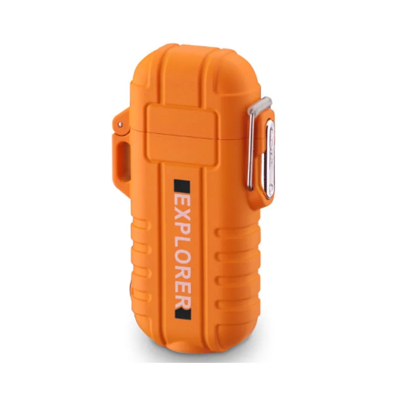 2022 Amazon Rechargeable  Waterproof Smoking Custom Windproof Cigarettes Arc Lighter Outdoor USB Lighter For Camping