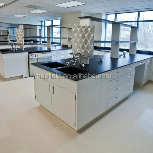 Chemtop HPL Compact Lab Bench Top Glossy Surface Finish Phenolic Laminate Decorative High-Pressure Lab Furniture
