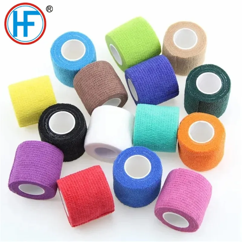 ISO/ CE/FSC Approved Hot Sale Non woven elastic cohesive self- adhesive bandage -- human or animals
