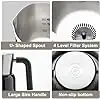 Electric Milk Frother Steamer 4 In 1 Milk Frother Detachable Hot Chocolate Maker Cold Foam Maker
