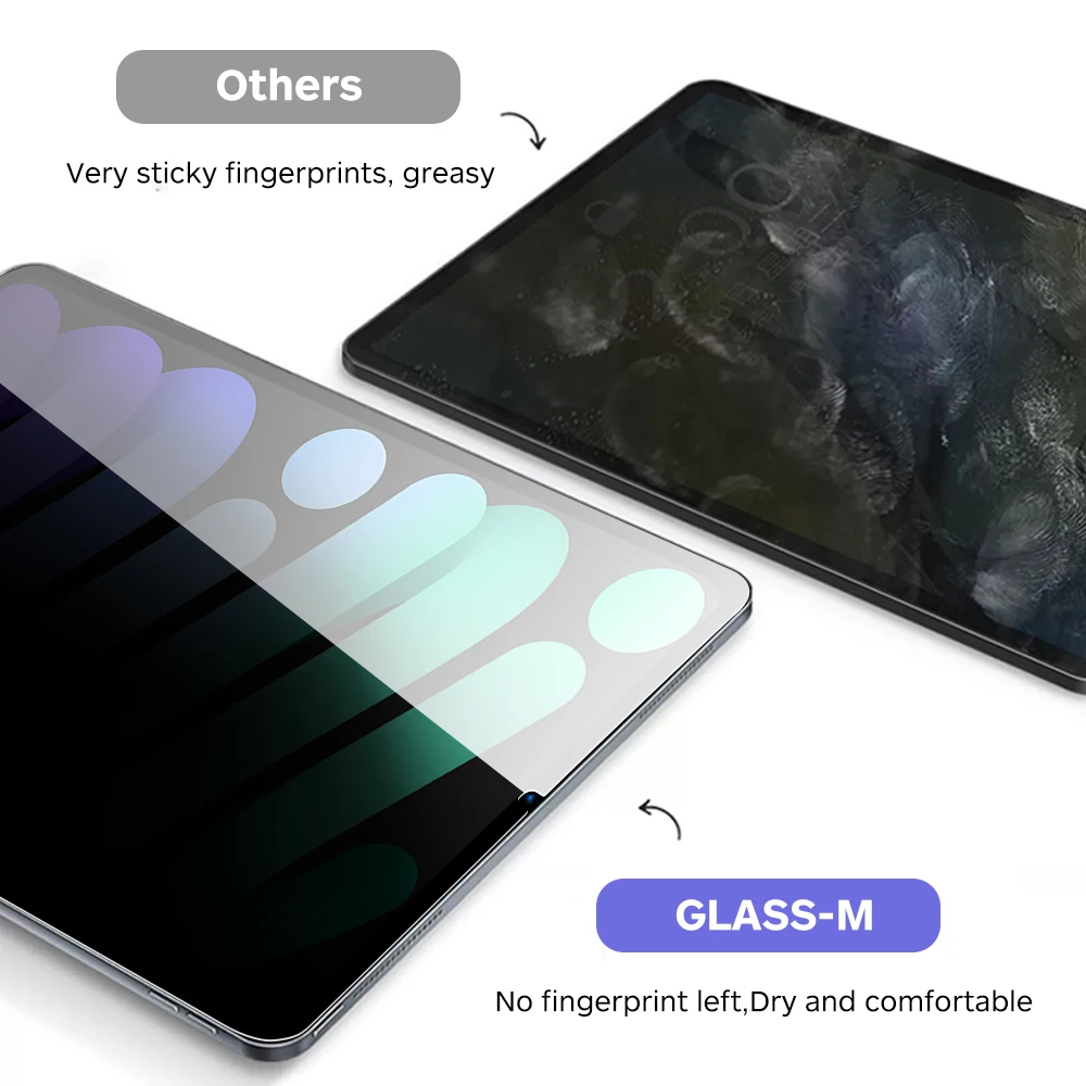 Factory supply Anti peep Protective Tempered Glass for iPad mini 6