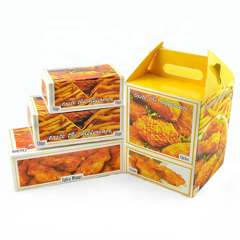 Wholesale Custom Packaging Boxes Food And Pastries Fried Chicken Packaging Boxes