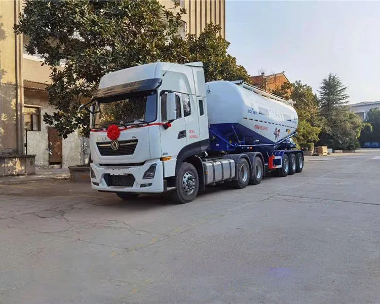 Natural gas tanker 49 tons semi-hung bulk cement truck