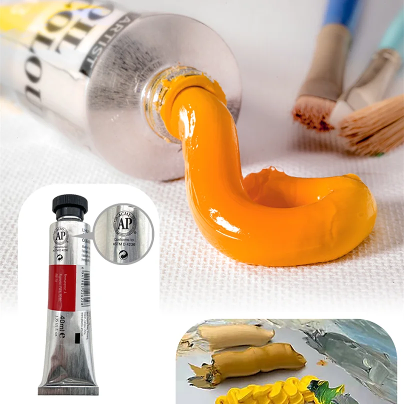 Hot sell 120ml Fine Oil Color Artist Level for Artist Students kids certified by CE AP ISO for Canvas diy oil painting