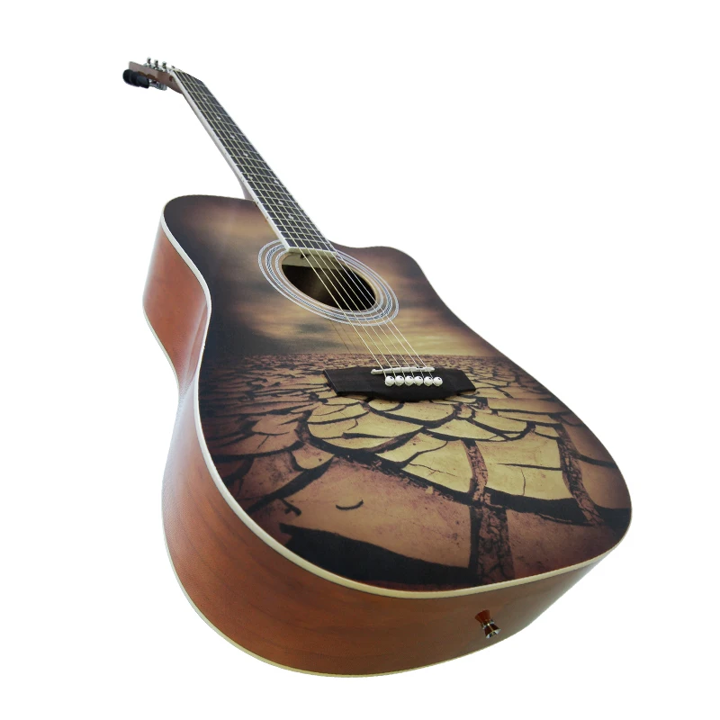 cheap price effects leads musical instrument short wire 43/41 jumbo sizes solid wood classic Folk guitar