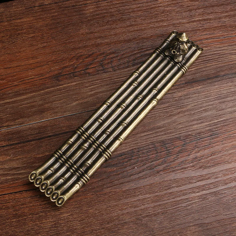 Flowing water bamboo raft incense insert sleep box fisherman fishing incense seat string incense base sandalwood burner