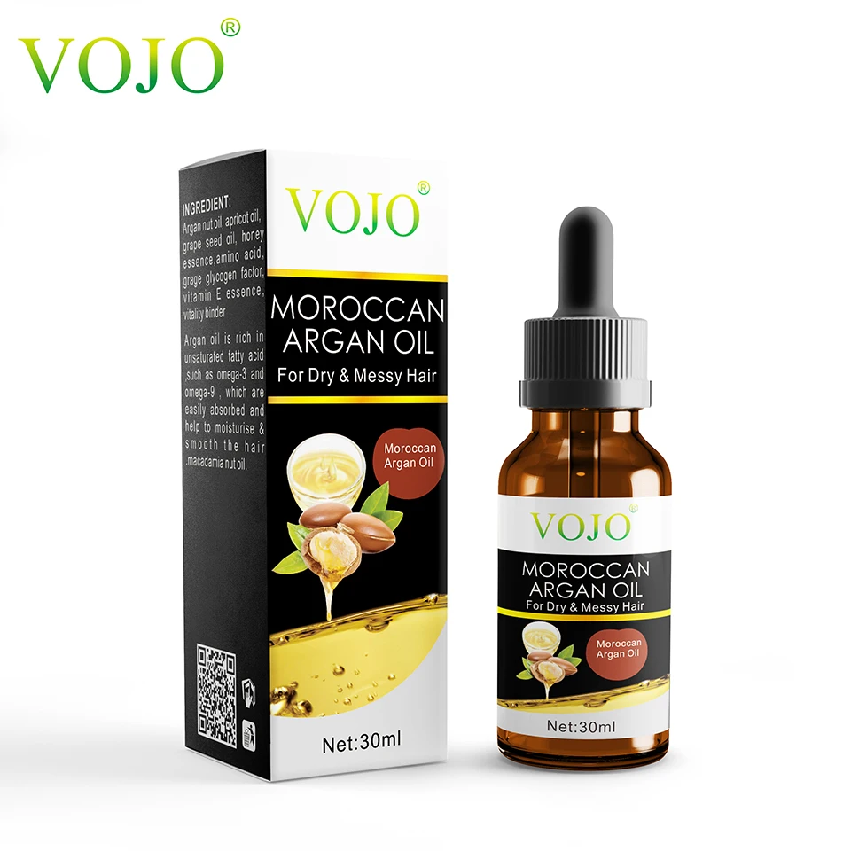 VOJO  30ml Natural Orgainc Argan oil Hair Oil Ginger Germinal Nourish Repair Hair Growth Oil