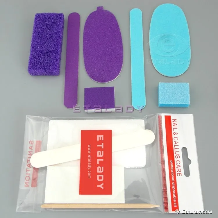 Disposable 2 in 1 Pedicure Pumice Stone Foot Scrubber Pumice Sponge