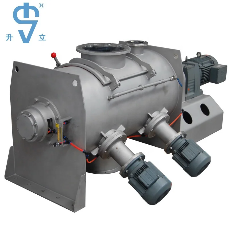 Drum Shape Plow Shear Mixer Machine With High Speed Knife