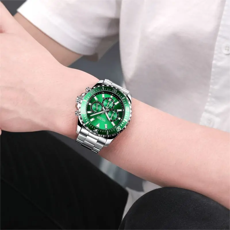 
Erkek Saat MEGIR 2064 Fashion Chronograph Roles Watches Men Wrist Luxury Waterproof Quartz Watch Reloj Hombre 