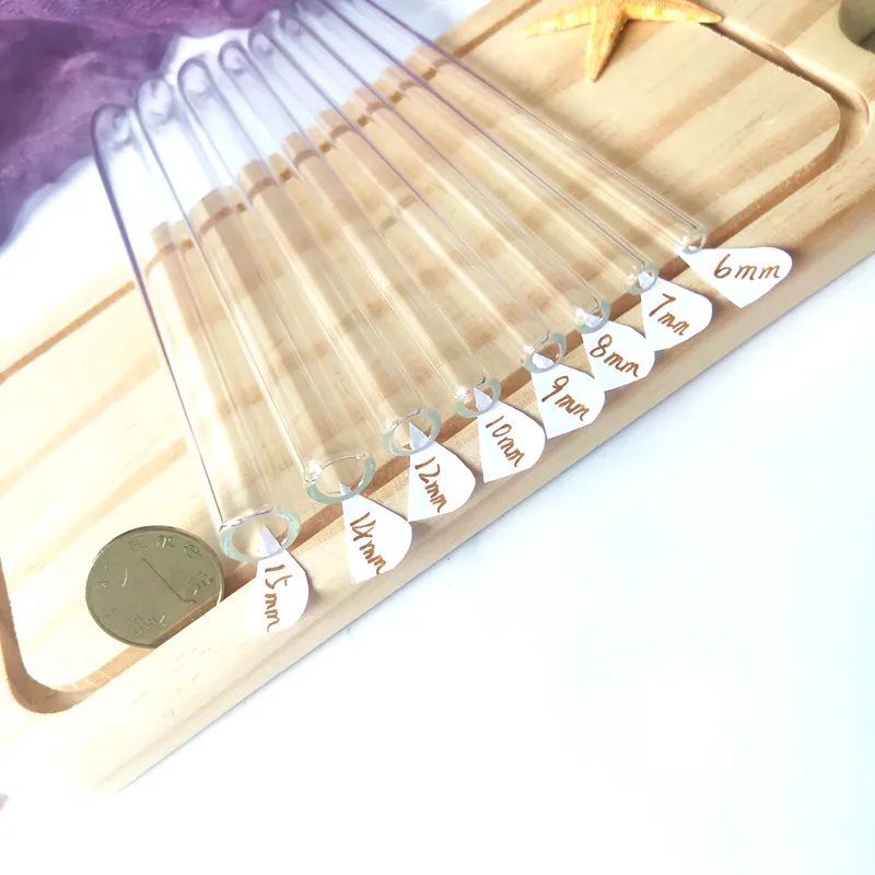 Sustainable Eco Friendly Products Custom Color Reusable Glass Drinking Straws With Logo