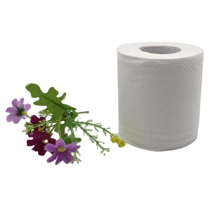 100% Recycle Pulp White Toilet Tissue High Quality Toilet Roll Custom Embossing Toilet Paper (62170644225)