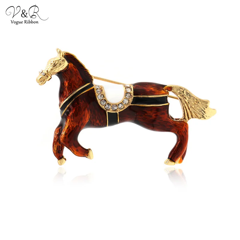 Designer Brooch - Animal Horse Brooch - Brooch List TBFP-J-00034