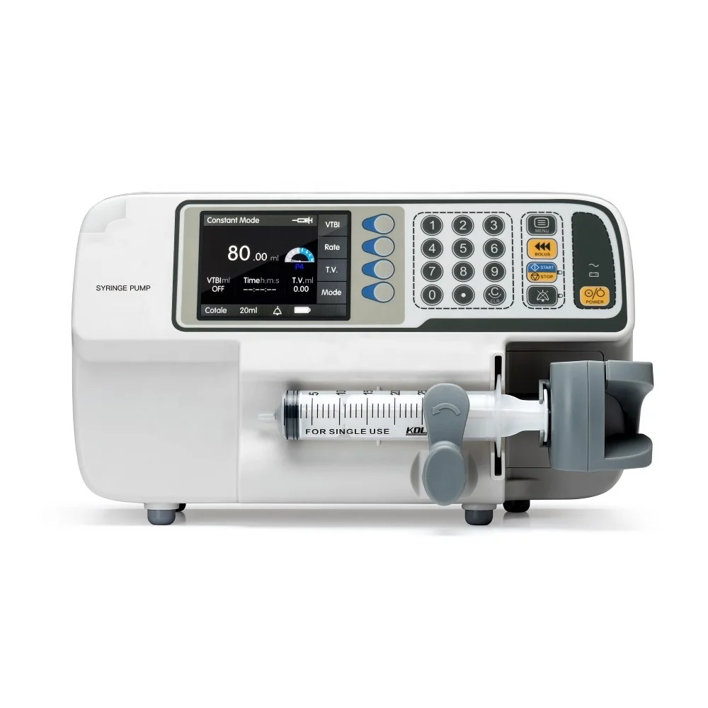 High Quality Most advanced Electric Automatic Single Channel Infusion Syringe Pump Machine