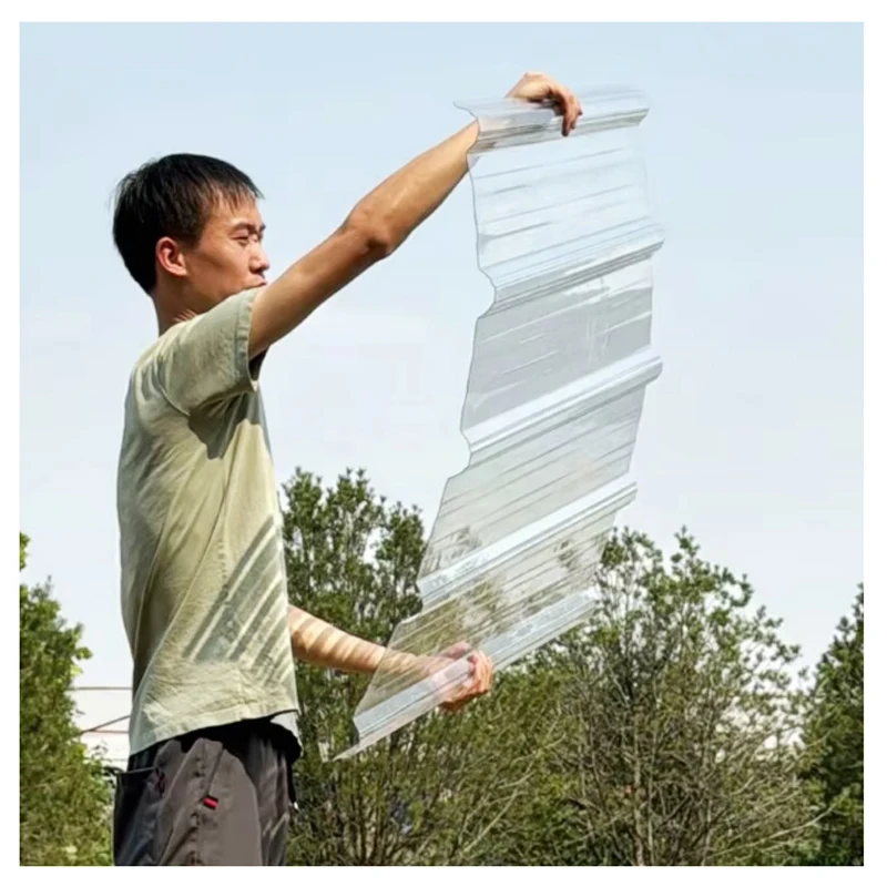 2.5mm 1.5mm Clear Brown Covers Corrugated Plastic Patio Cover Policarbonato Tile Polycarbonate Wave Greenhouse Roofing Sheet