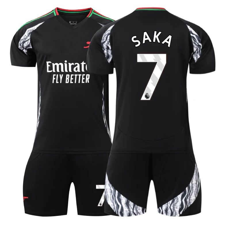 Print Numbers And Letters  24/25 Arsenal-Shirt Full Set Kids Mens Uniform Football Kits Full Set Soccer Kit Custom Jersey