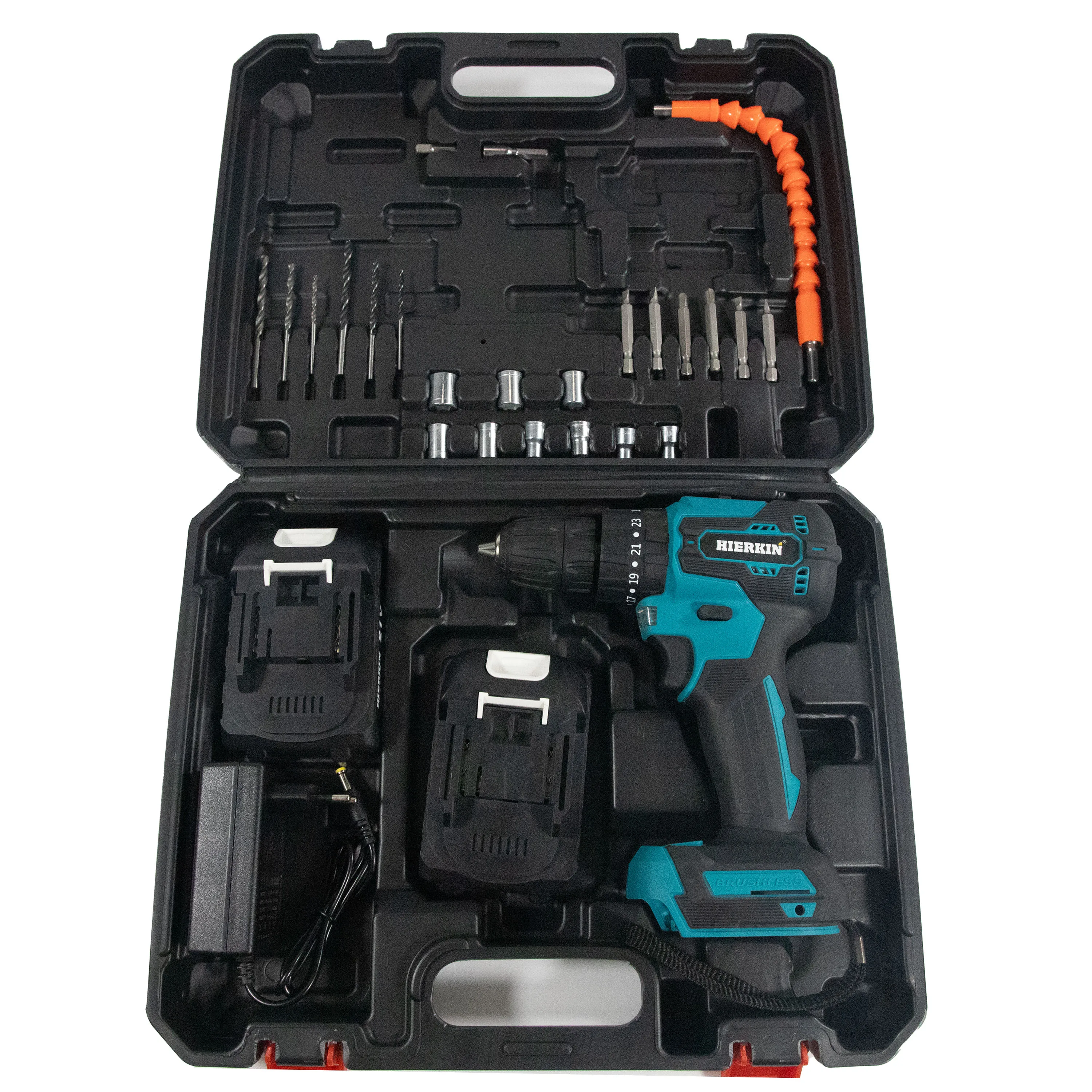 HIERKIN rechargeable power tools set electrician tools power drills electric motor drilling machines drill bit electric taladro