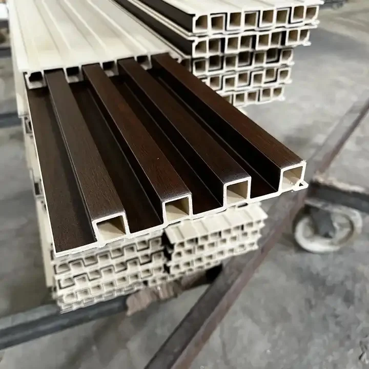 BAIJIN Wpc Wall Panel Pvc Wooden Grain Wall Panels Interior Decoration Slatted Wall Panel Sheets Wallboard